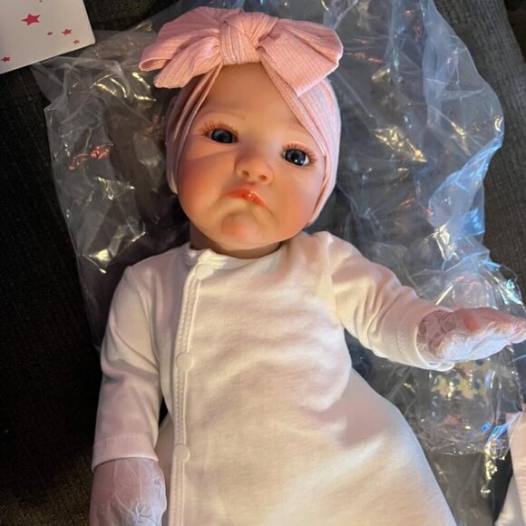 🆕20Inch Realistic Baby Mila With Weighted Cloth Body Toddler Girl Reborn Baby - Picture 3 of 12